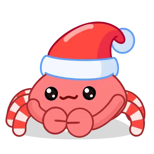 Santa's Crab - Sticker 3