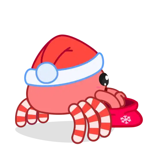 Santa's Crab - Sticker 7