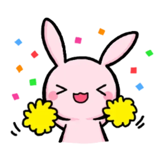 Rabbit pink - Sticker 2
