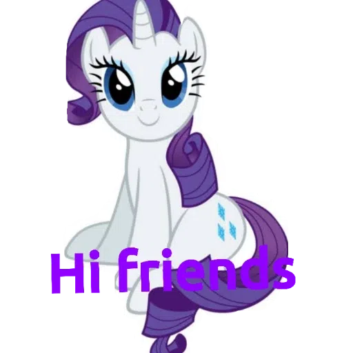 Rarity the stylist and trendy pony and equestria girl - Sticker