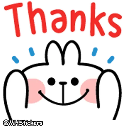 Spoiled Rabbit A Word Emoji - Sticker