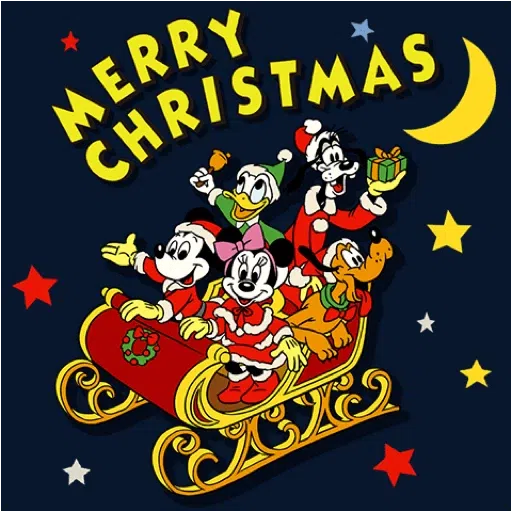 【英文】Mickey Mouse & Friends（復古聖誕節） (米奇) - Sticker 3