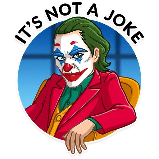 joker sticker - Sticker