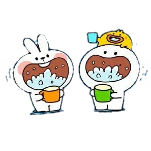 Spoiled rabbit with mask - Sticker 2