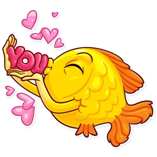 Gold Fish - Sticker 2