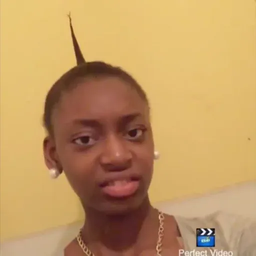 black girl with ponytail meme