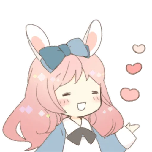Rabbit Ear Girl Rosy - Sticker 8