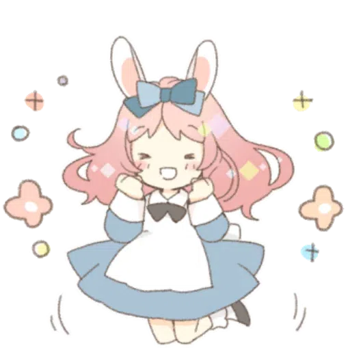Rabbit Ear Girl Rosy - Sticker 6