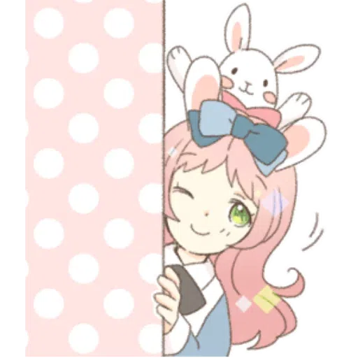 Rabbit Ear Girl Rosy - Sticker 5