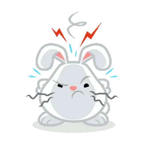 Hangouts bunny - Sticker 8