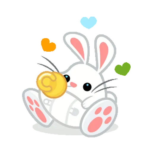 Hangouts bunny- Sticker