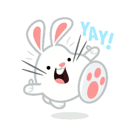 Hangouts bunny - Sticker 3