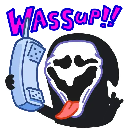 Scream Animated - Sticker