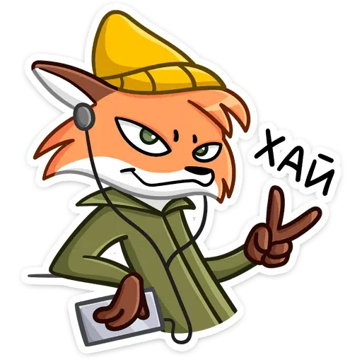 Fox_Red- Sticker