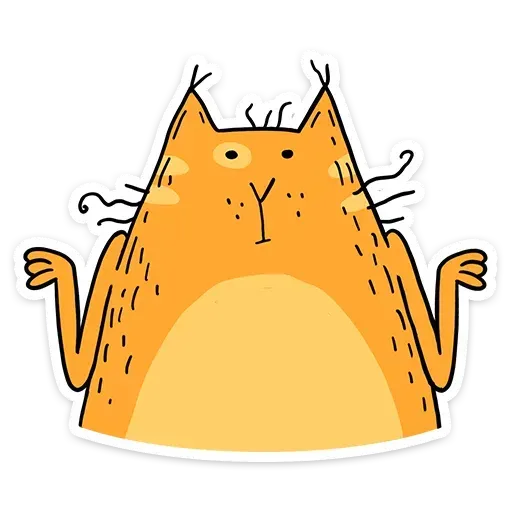 Zheltok cat - Sticker 4