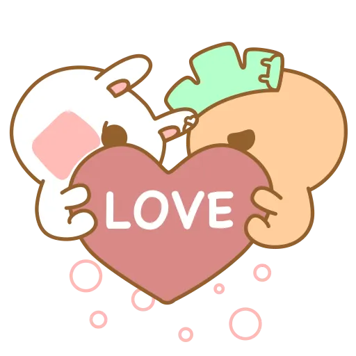 Bunii & Kerodii - Valentine - Sticker 1