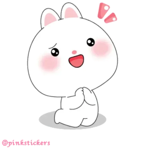 Cute rabbit - Sticker 5